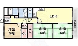ボナール有堀 3LDKの間取図画像