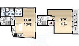 三木ビル 1LDKの間取図画像