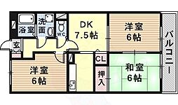 アウスレーゼ瑞穂 3DKの間取図画像