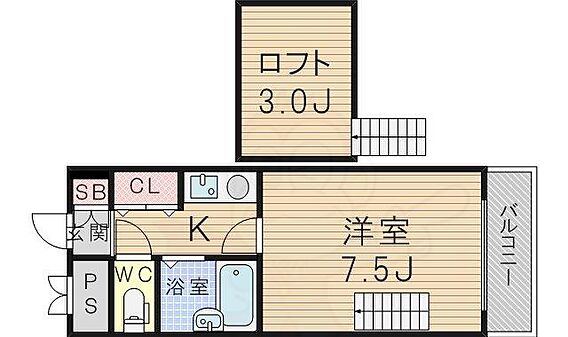 ロイヤルハイツパート２西淡路_間取り_0