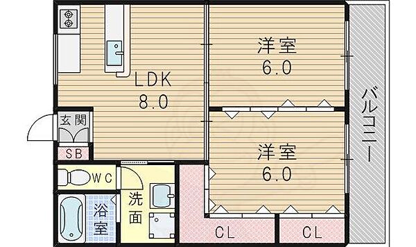 メゾンみつわ 302｜大阪府大阪市淀川区西三国２丁目(賃貸マンション2LDK・3階・50.00㎡)の写真 その2