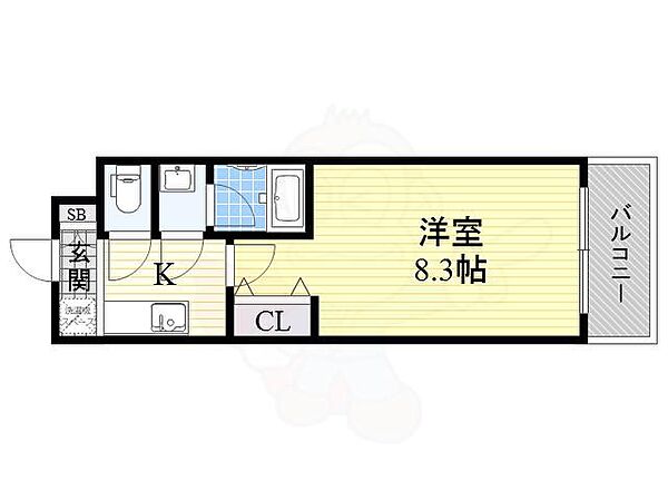 大阪府大阪市東淀川区東中島２丁目(賃貸マンション1K・15階・26.10㎡)の写真 その2