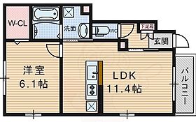 カーサオブローゼ  ｜ 大阪府豊中市北条町３丁目20番1号（賃貸アパート1LDK・1階・41.11㎡） その2