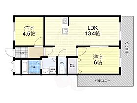 サンメゾン3  ｜ 大阪府大阪市東淀川区小松３丁目（賃貸マンション2LDK・5階・48.00㎡） その2