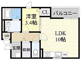 ガロファニーノ  ｜ 大阪府吹田市南金田１丁目8番17号（賃貸マンション1LDK・4階・36.81㎡） その2