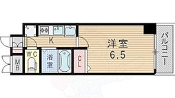 エステムコート新大阪7ステーションプレミアム 10階1Kの間取り