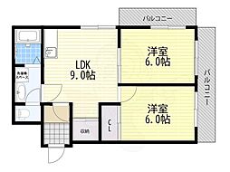 間取図画像 2LDK