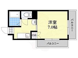 ハイツマツバラ 1Kの間取図画像