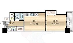 和の杜 1DKの間取図画像