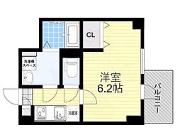 S-RESIDENCE新大阪Rish 1Kの間取図画像