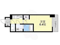 東三国Noah 1Kの間取図画像