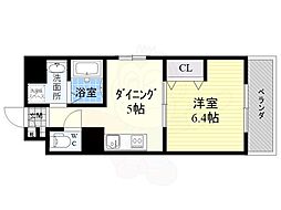第16関根マンション 1DKの間取図画像