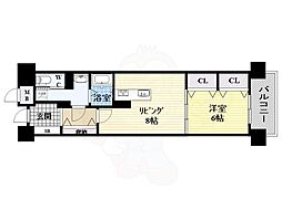 NLC新大阪PART2 1DKの間取図画像