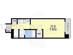 エスリード新大阪レジデンス 1Kの間取図画像