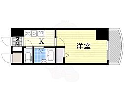 ノルデンハイム東三国3-B 1Kの間取図画像