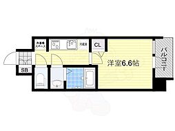 アドバンス大阪ヴェンティ 1Kの間取図画像