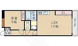 K'sマンション18 1LDKの間取図画像