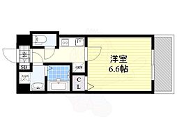 Sレジデンス新大阪リデンテ 1Kの間取図画像