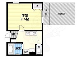 KDA大阪45 1DKの間取図画像