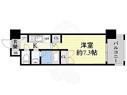 PARKFLATSESAKA ワンルームの間取図画像