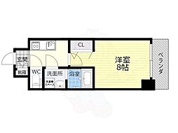 S-レジデンス江坂アレグリア 1Kの間取図画像