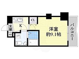 セレニテ新大阪弐番館 1Kの間取図画像