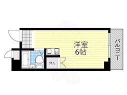 ベルメゾンエトワール ワンルームの間取図画像