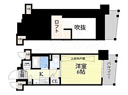 エステムコート新大阪3ステーションプラザ 1Kの間取図画像