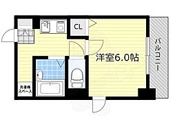 サン・イーストエサカ 1Kの間取図画像