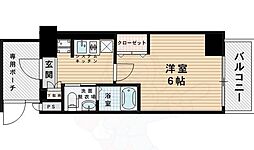 エステムコート新大阪8レヴォリス 1Kの間取図画像