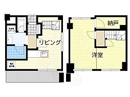 チサンマンション新大阪十番館 1SLDKの間取図画像