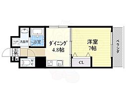 第17関根マンション 1DKの間取図画像