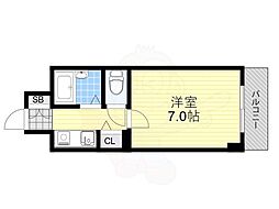 リアライズ西淡路 1Kの間取図画像