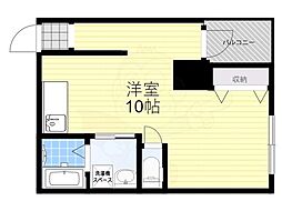 大京ビルマンション新大阪 ワンルームの間取図画像