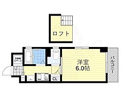 エステムコート新大阪3ステーションプラザ 1Kの間取図画像