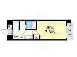 LIVIAZSHIN-OSAKACiel 1Kの間取図画像