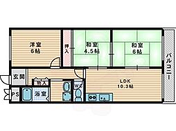 京阪本線 香里園駅 徒歩23分 3階/-
