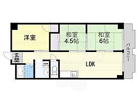 大阪府枚方市長尾元町７丁目82番1号（賃貸マンション3LDK・3階・61.60㎡） その2