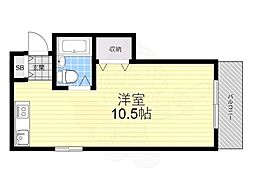昭光マンション 1DKの間取図画像