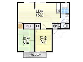 大阪府交野市私部西４丁目（賃貸アパート2LDK・2階・59.32㎡） その2