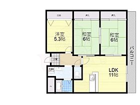 リバーサイド宮之阪 301 ｜ 大阪府枚方市宮之阪１丁目（賃貸マンション3LDK・3階・66.21㎡） その2