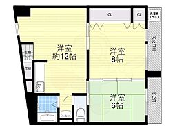 香里コーポ百合 5階/-