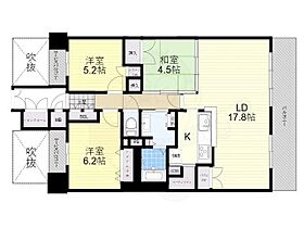 グランブルー香里ヶ丘  ｜ 大阪府枚方市香里ケ丘７丁目（賃貸マンション3LDK・3階・72.59㎡） その2