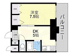 国際グランドハイツ 1DKの間取図画像