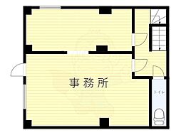 御殿山第一ハイツ ワンルームの間取図画像