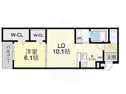 間取図画像 1LDK