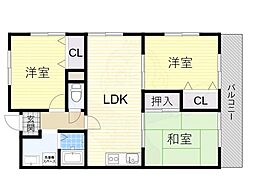 パークサイドスクエア 3LDKの間取図画像