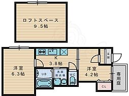 エクリプス 2Kの間取図画像