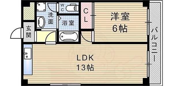 ポート武庫之荘 ｜兵庫県尼崎市南武庫之荘５丁目(賃貸マンション1LDK・3階・42.00㎡)の写真 その2