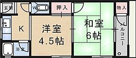 岡崎ハイツ  ｜ 兵庫県尼崎市武庫之荘１丁目29番16号（賃貸マンション2K・2階・28.00㎡） その2